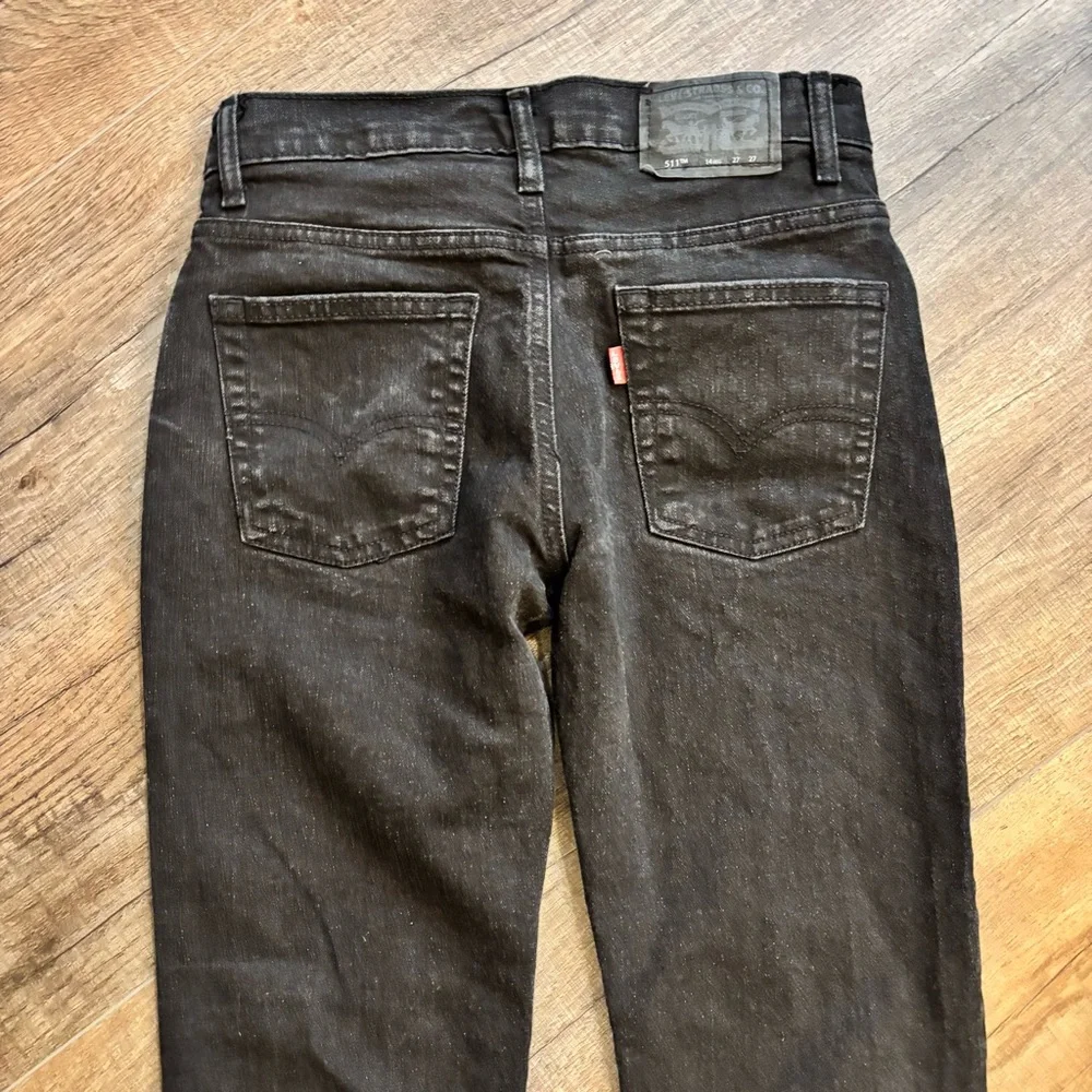 Levi's 511 Slim Kids Black Jeans Straight 14 Regular Boys or Girls Denim‎ Casual